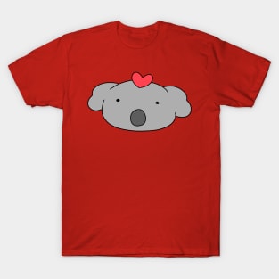 Heart Koala Face T-Shirt